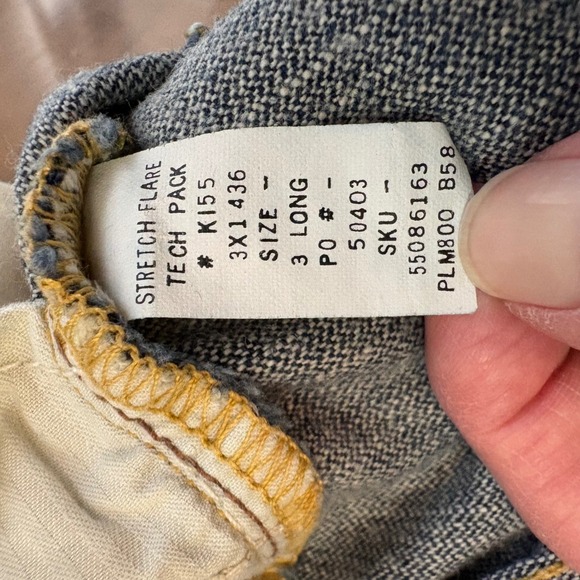 Hollister Flare Jeans 26x32 Size 3 Dark Wash Super Low Rise Stretch Y2K Denim - Picture 12 of 16